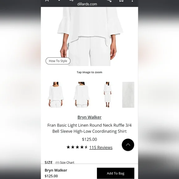 Designer Linen Top - Picture 11 of 11